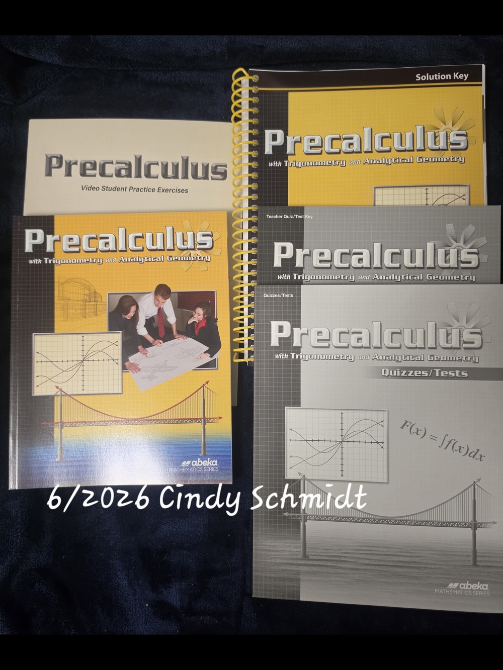 Abeka Precalculus Student Workbook, Teacher Key And Consumables